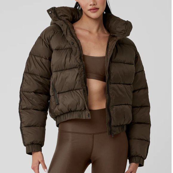 ALO Yoga Jackets & Blazers - Alo Yoga Aspen Love Puffer Jacket  Espresso Small